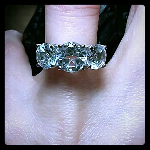 Jewelry - WHITE TOPAZ TRILOGY RING